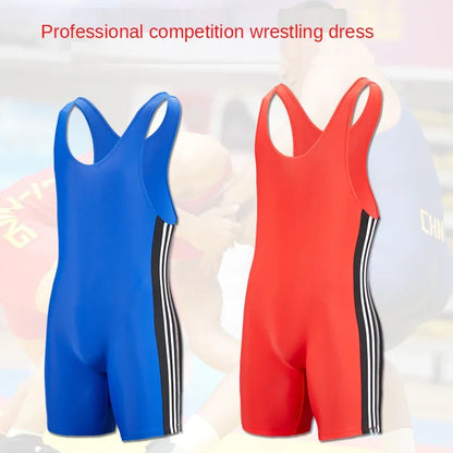 Exercise Sets Weight Lifting Suit Training Competition Wrestling Suit Lifting Gym Suit Men Lifting Wrestling Wardrobe Coverall