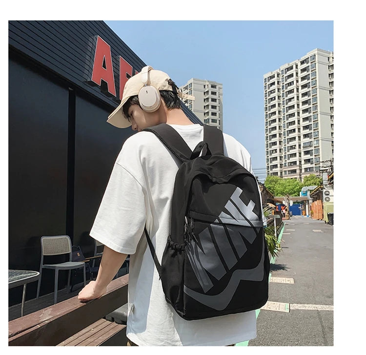 New Fashion Unisex's Backpack High Quality Large Capacity Shoulder Bag Multi Functional Handbag Letters Patterns School Bag