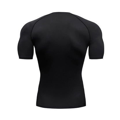 Men's Athletic Compression Shirts Athletic Quick Dry Breathable Rash Guard Athletic Tight Workout Tops Summer Men