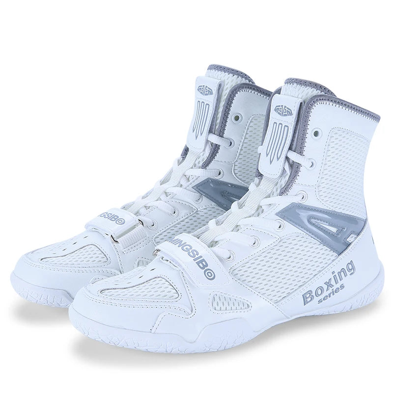 2023 New Boxing Shoes Men's and Women's Large 35-47 Wearable Boxing Boots Light Wrestling Sports Shoes Anti Slip Wrestling Boots