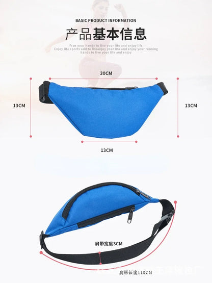 Waist Bag Female Belt Bag Travel Men Fanny Pack Hip Bum Bags Waterproof Chest Handbag Unisex Fanny Pack Belly Bags Purse