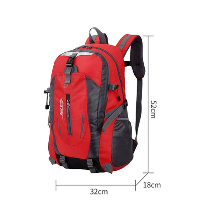 40L Large Travel Backpack Capacity Casual Men Women Outdoor Bag Waterproof Mountaineering Cycling Bag Hiking Sports Backpack