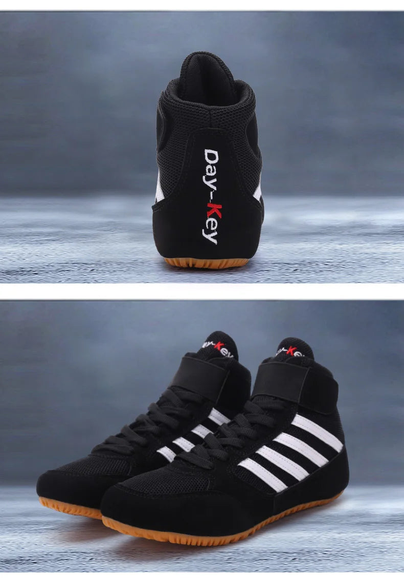 Original Mid Cut Pro Sambo Boots for Men Women Size 34-45 Wrestling Training Shoes Anti Slip Light Weight Gym Boxing Sneakers