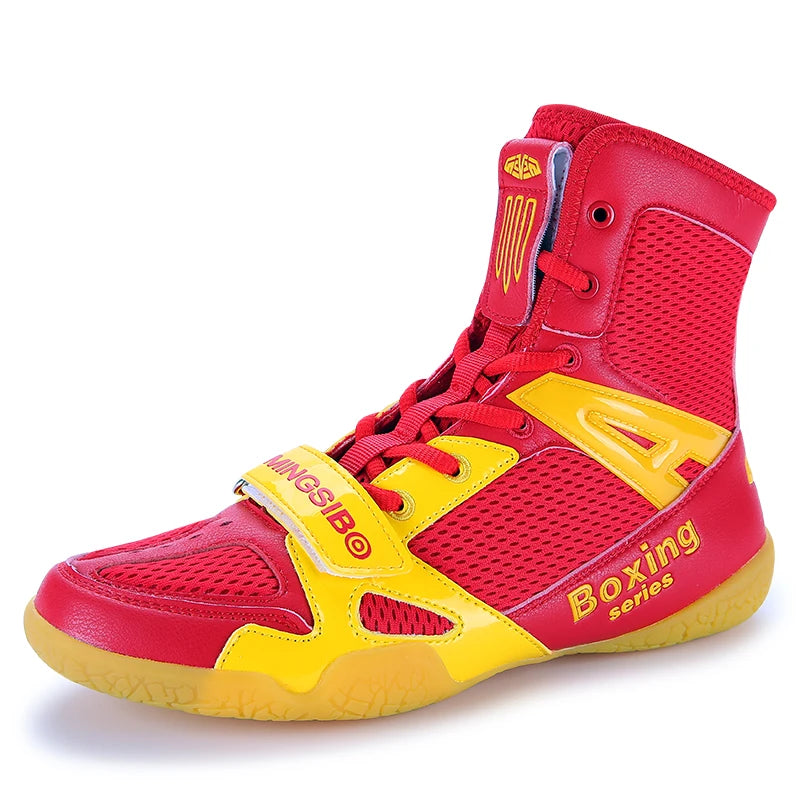 2023 New Boxing Shoes Men's and Women's Large 35-47 Wearable Boxing Boots Light Wrestling Sports Shoes Anti Slip Wrestling Boots