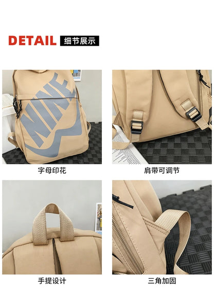 New Fashion Unisex's Backpack High Quality Large Capacity Shoulder Bag Multi Functional Handbag Letters Patterns School Bag