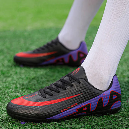 Cheap Long Spike Soccer Shoes Male Wearable Light Men’s Football Field Cleats Outdoor Lace-Up Football Sneaker For Men Trainers