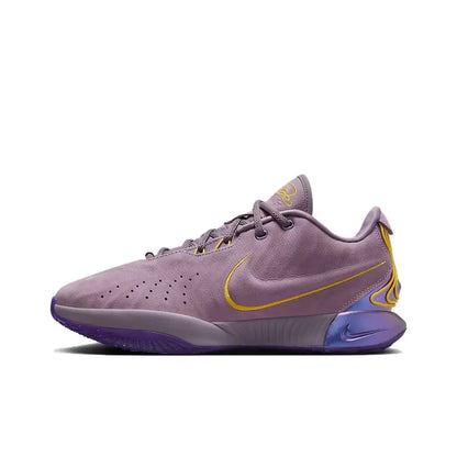 Nike LeBron 21 EP "Akoya" LBJ21 round toe lace up, durable, non slip, low top basketball shoe for men and women, white