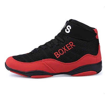 Brand Blue Mid Cut Wrestling Shoes Boxing Boots for Men Women Size 34-45 Training Boots Outdoor Sports Sneakers Sambo Shoes