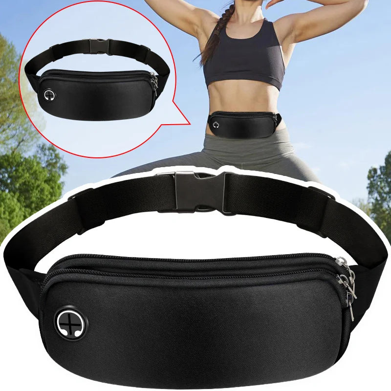 Sports Fanny Pack Women Belt Bag Men Running Waist Bag Mobile Phone Gym Bags Running Accessories Adjustable Strap Waist Bags